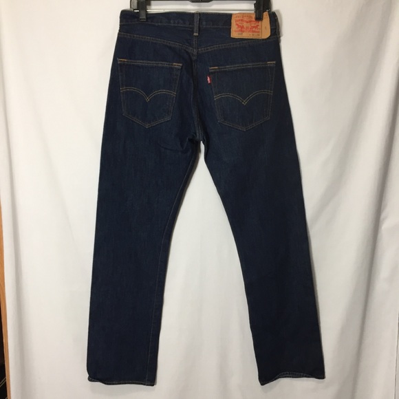 Levi's 501 Straight Leg Denim Jeans - Picture 2 of 5